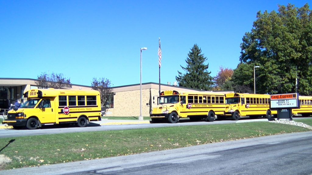 buses at East Forest